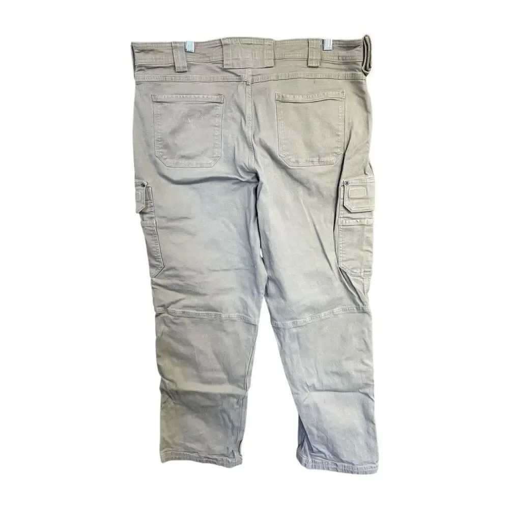 Duluth Flex Fire Hose Ultimate Relaxed Fit Cargo Pants Sz 40/30 Khaki